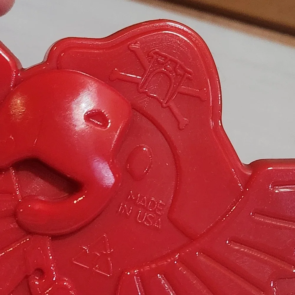 NEVER USED Bullymake Red Parrot Pirate Tough Nylon Dog Chew Toy 6